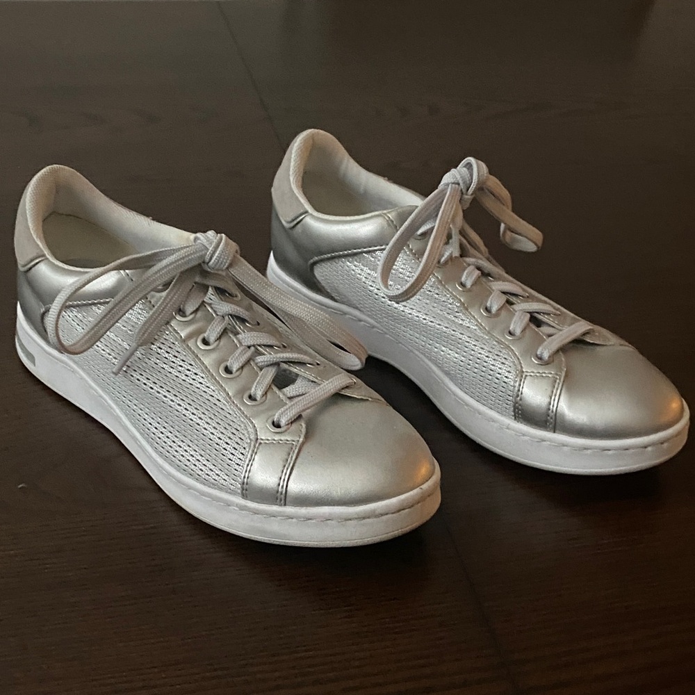 Geox Silver Mesh Women's Sneakers 7